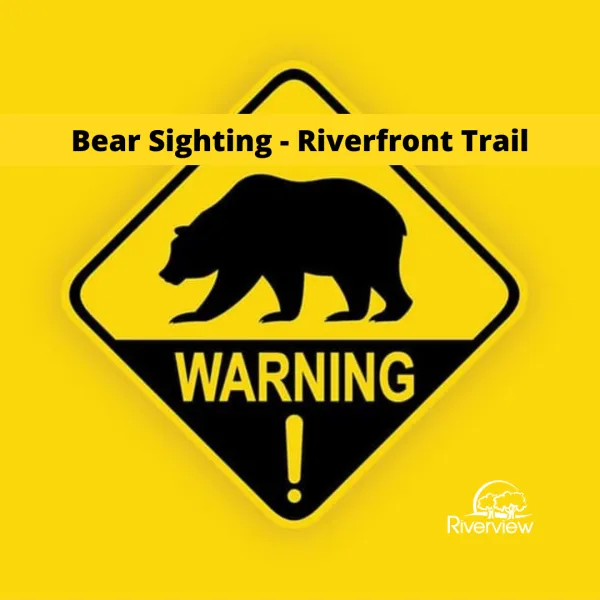 Bear Sighting warning sign