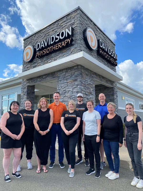 Davidson Physio staff standing outside building