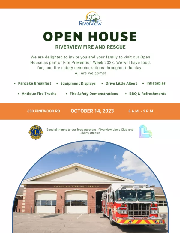 Fire Open House Poster