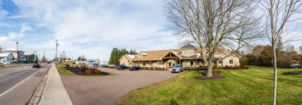 Street view of modern nursing home