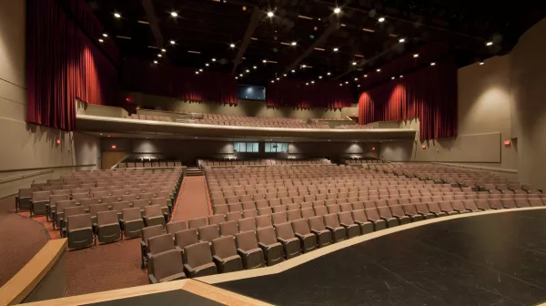 view of auditorium in the riverview arts centre