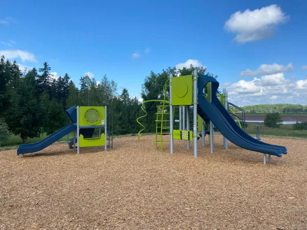 new park equipment at Patricia Drive park