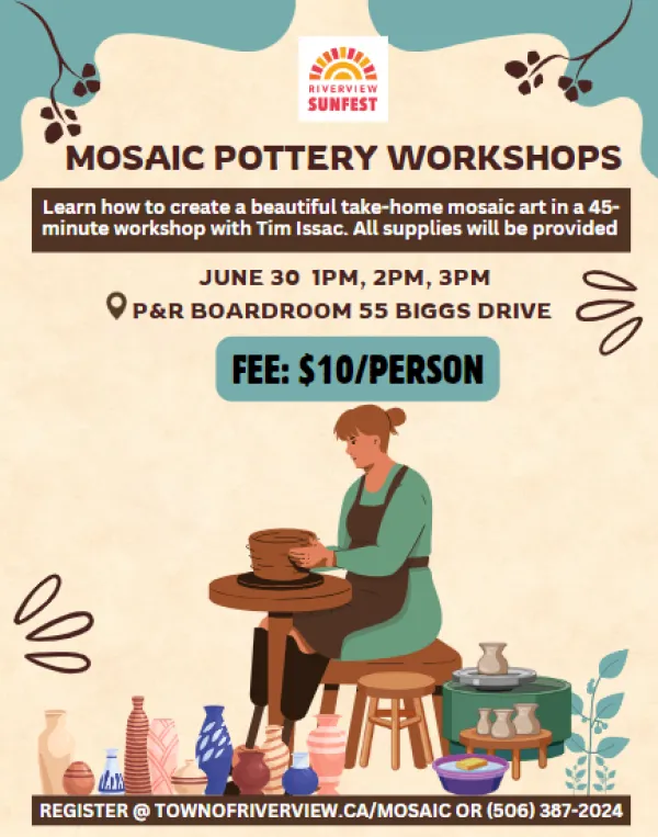 SUNFEST Event Mosaic Pottery Workshops