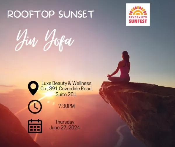 SUNFEST Event Rooftop Sunset Yin Yoga