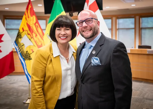 minister petitpas taylor and mayor leblanc