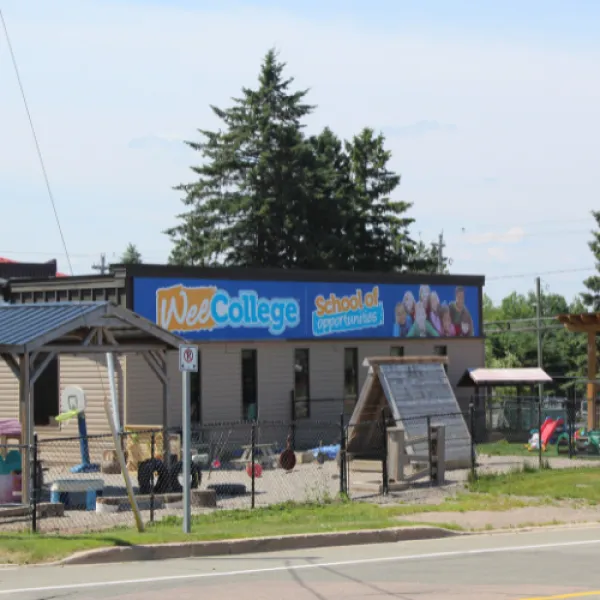 Exterior of the Wee College Trites location and playground