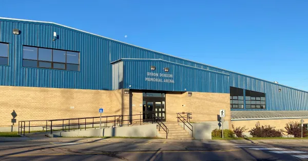 outside shot of byron dobson arena