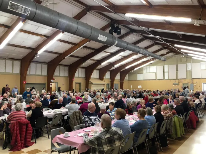 People seated at Coverdale Centre for the Mayor's Luncheon