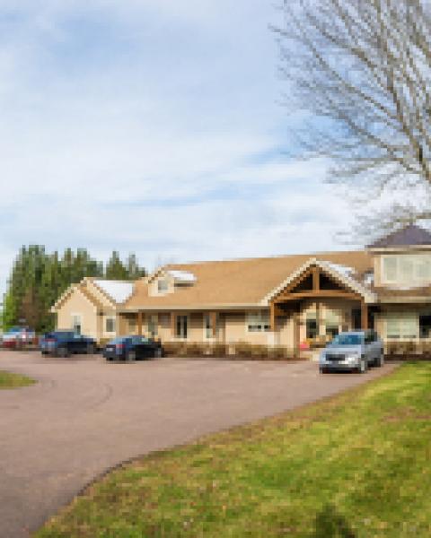 Street view of modern nursing home