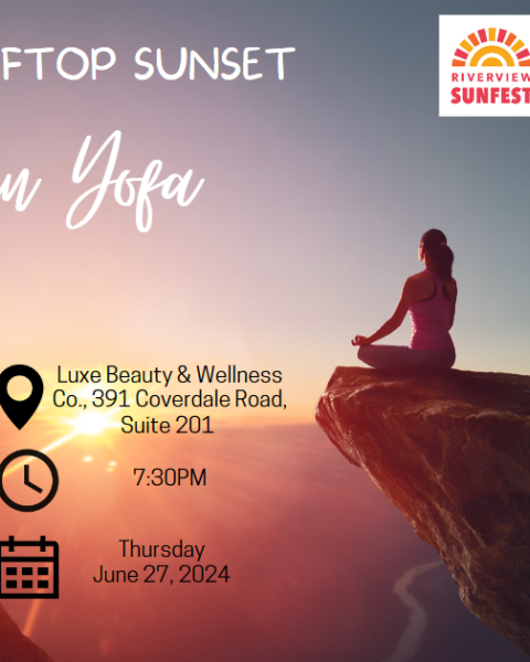 SUNFEST Event Rooftop Sunset Yin Yoga