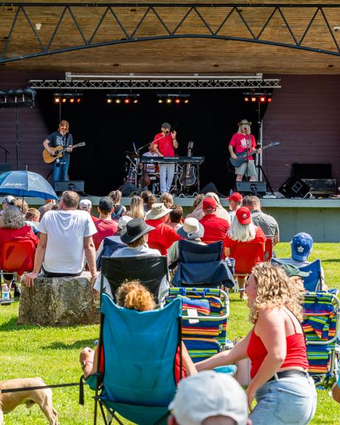 Outdoor bandstand concert on Canada Day